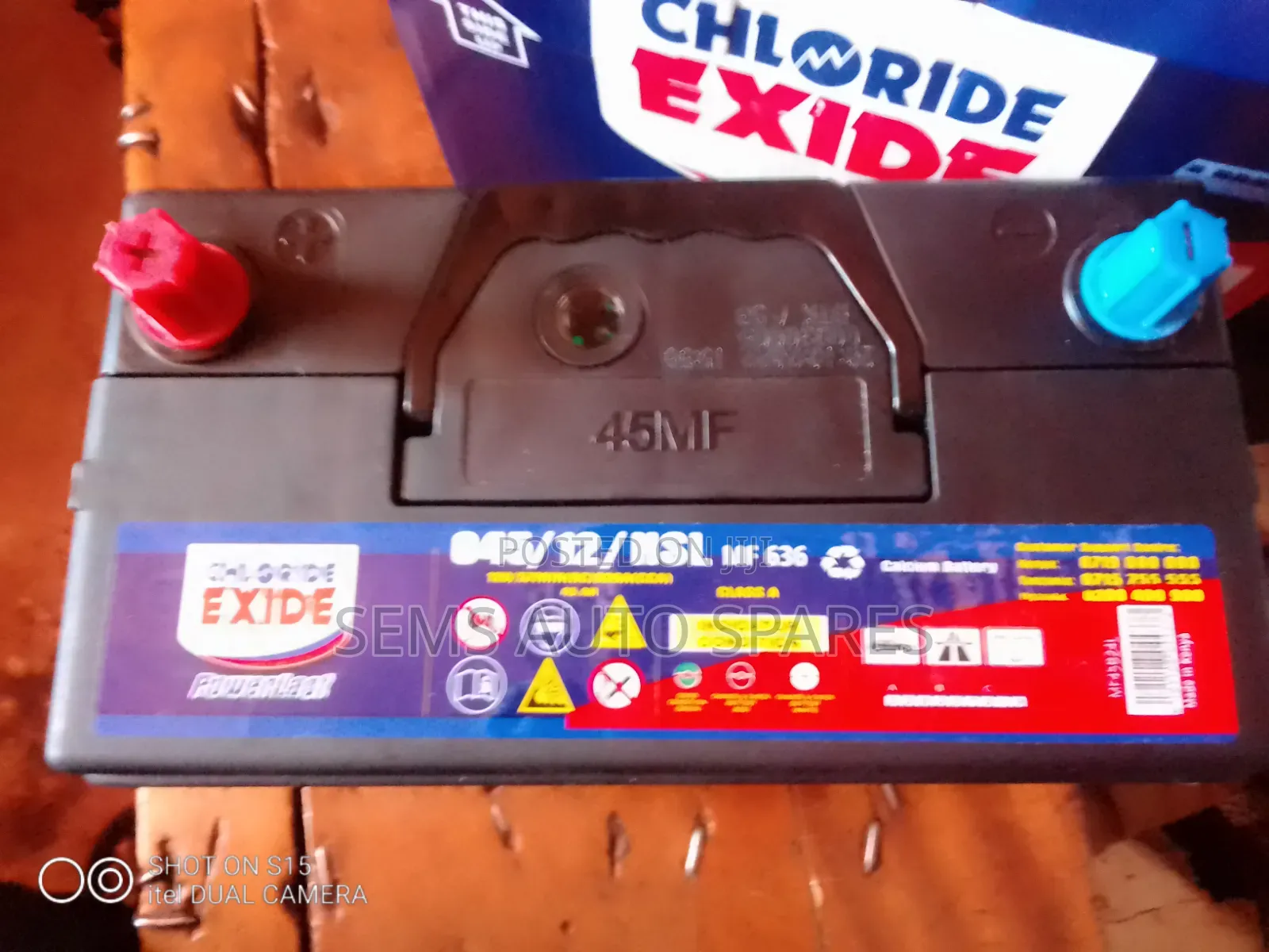Battery Ns60 45ah Chloride Exide