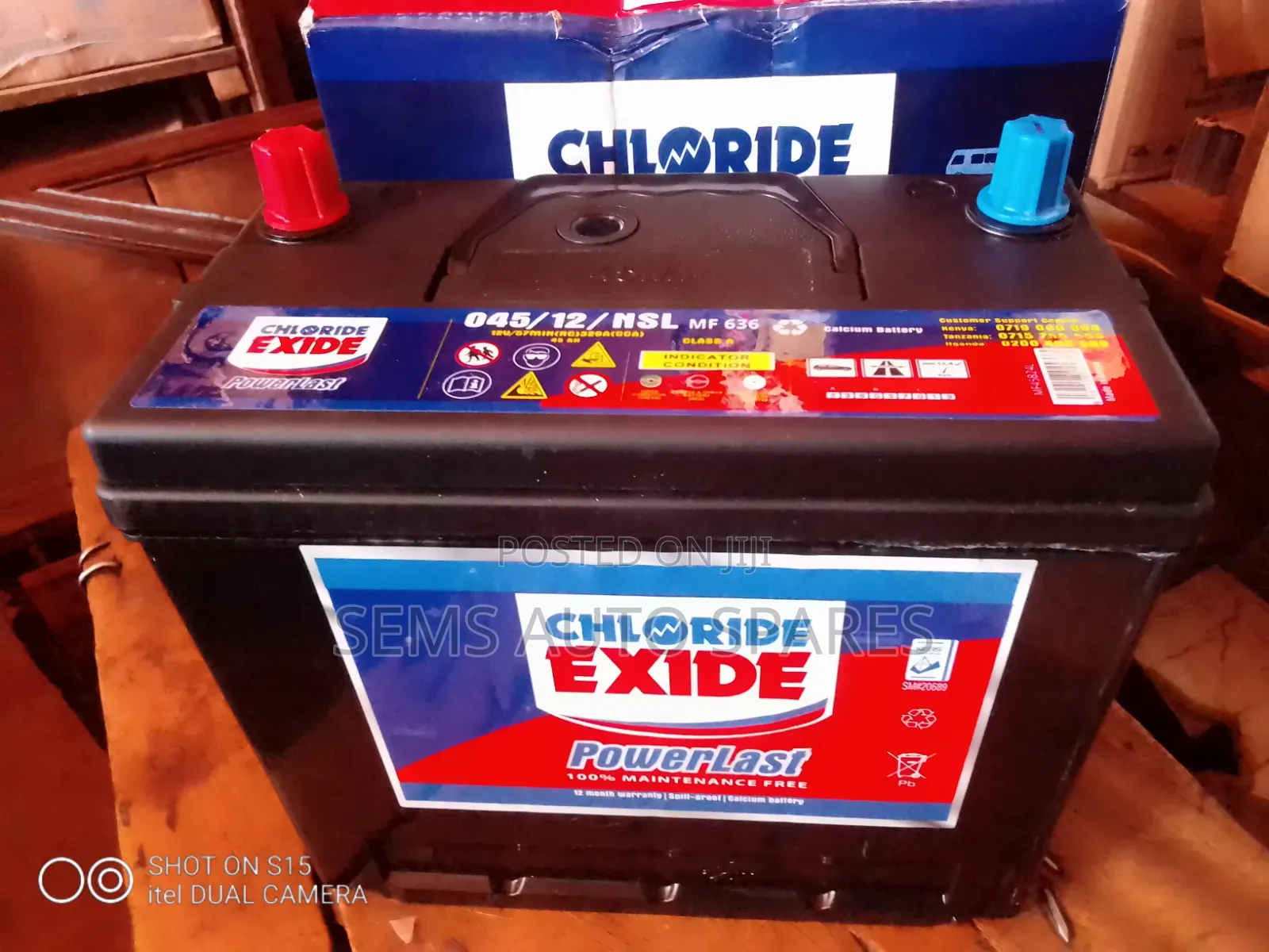 Battery Ns60 45ah Chloride Exide