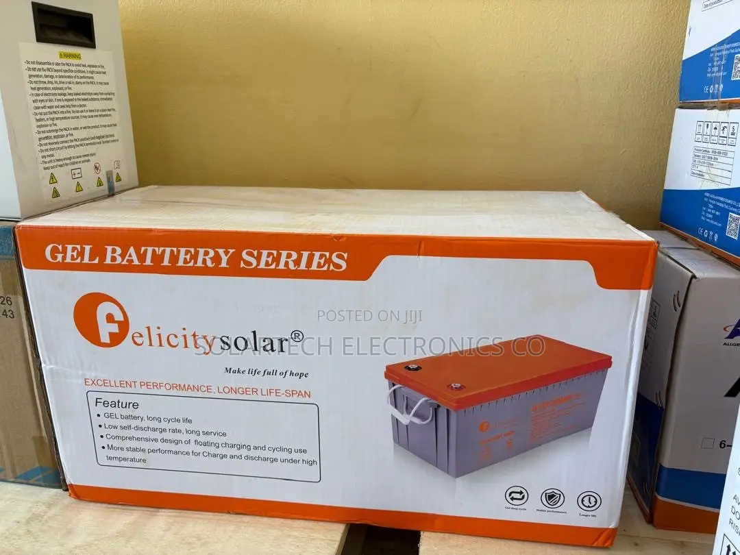Felicity 200Ah 12V Deep Cycle Gel Battery – 3 Years Warranty