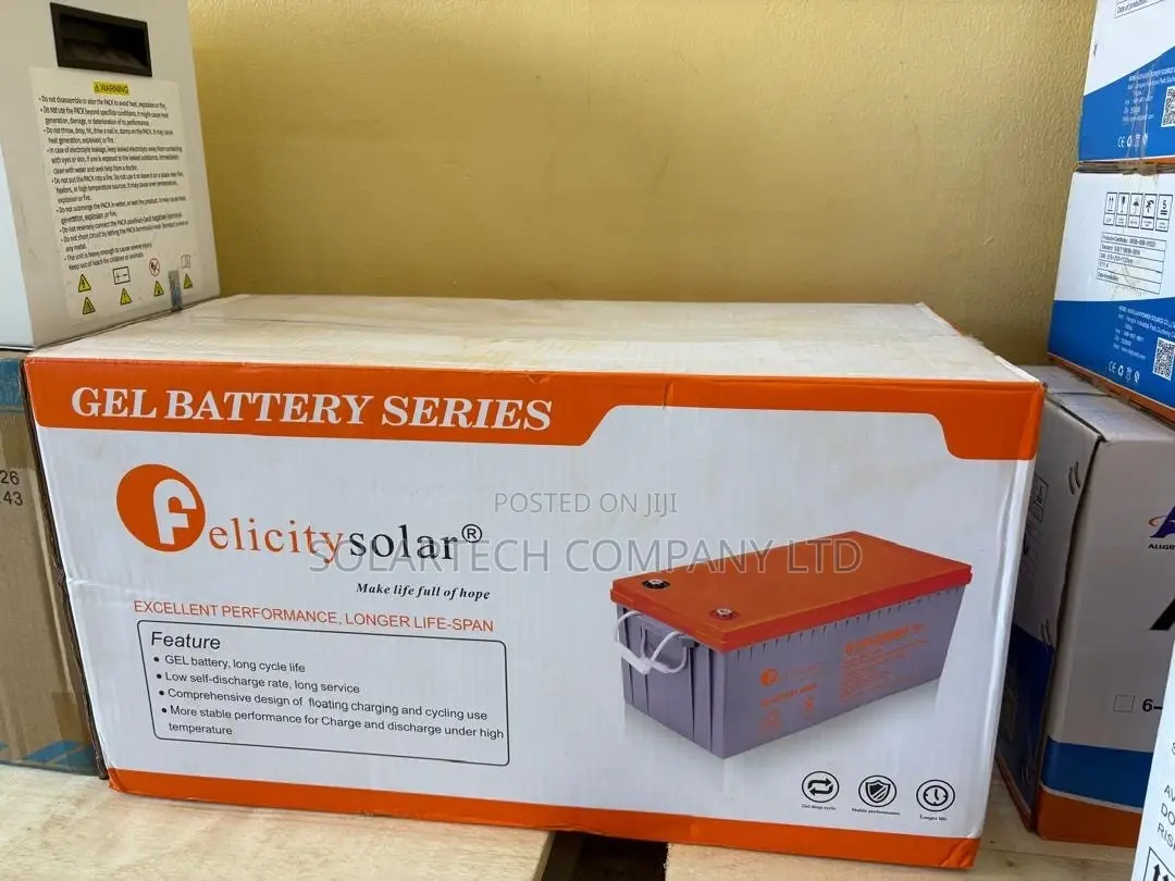 Felicity 200Ah 12V Deep Cycle Gel Battery – 3 Years Warranty