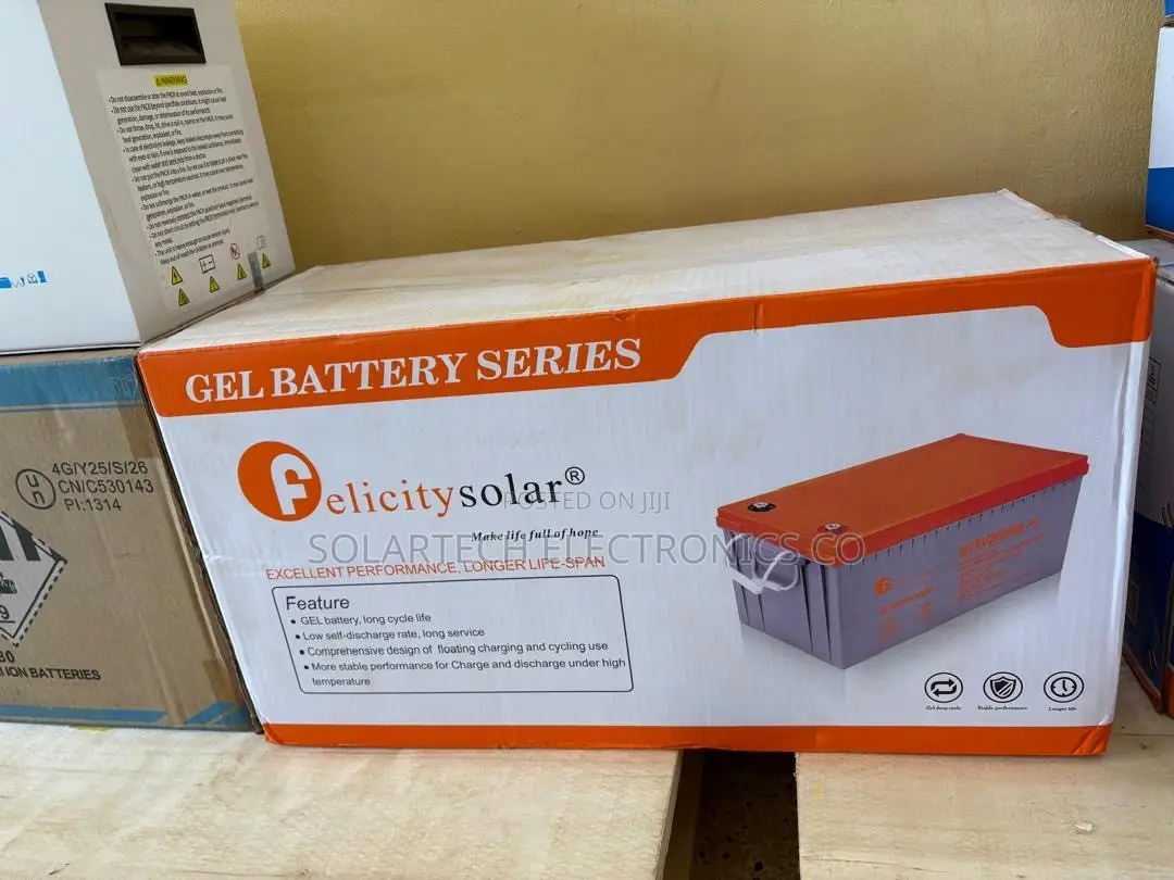 Felicity 200Ah 12V Deep Cycle Gel Battery – 3 Years Warranty