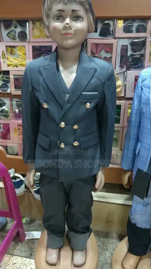 Kids Slim Fit 3 Piece Suit Double Breasted Wedding Tuxedo Suits Blazer