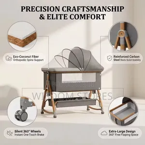 OlaNenam Multifunctional 3-in-1 Baby Bassinet and Bedside Sleeper