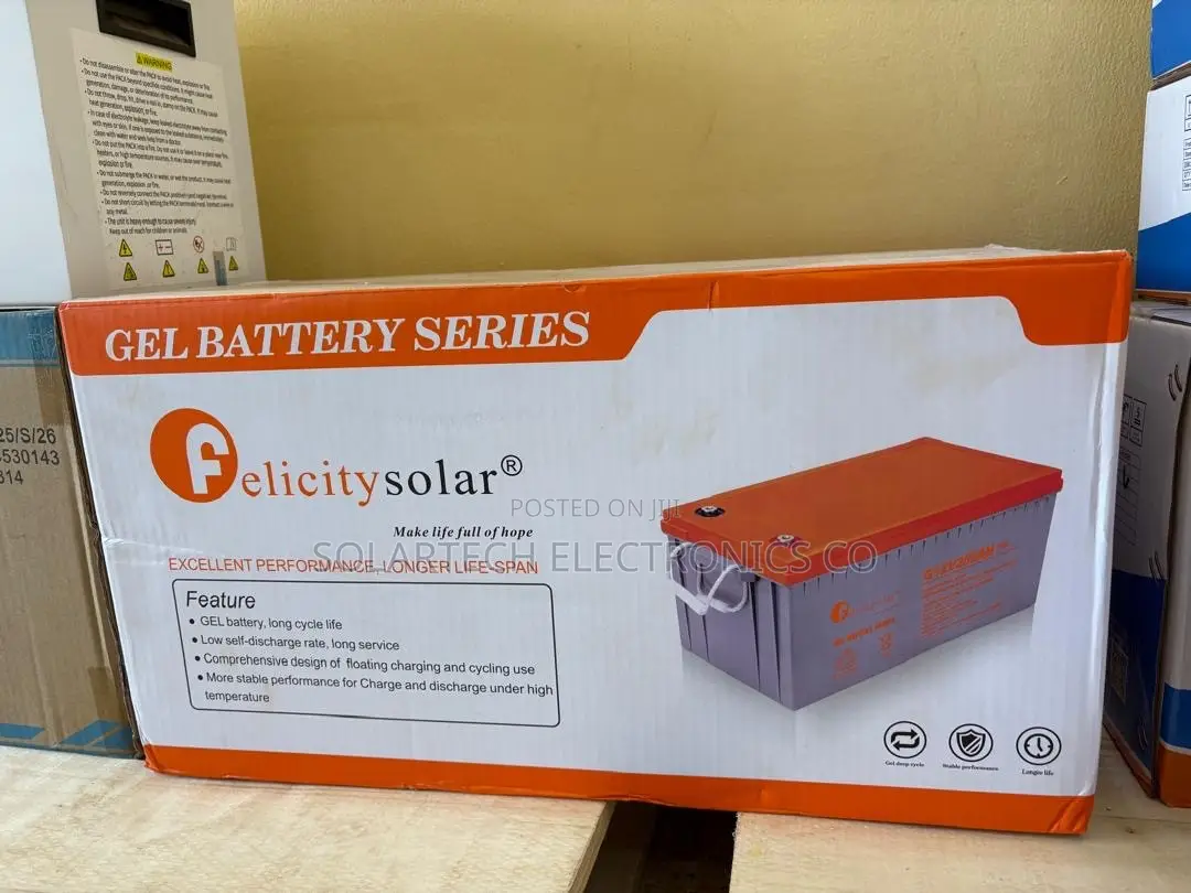 12V 200Ah Sealed Gel Battery – Felicity Energy Storage