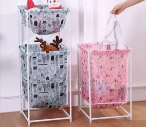 Collapsible Fabric Laundry Hamper With Sturdy Frame