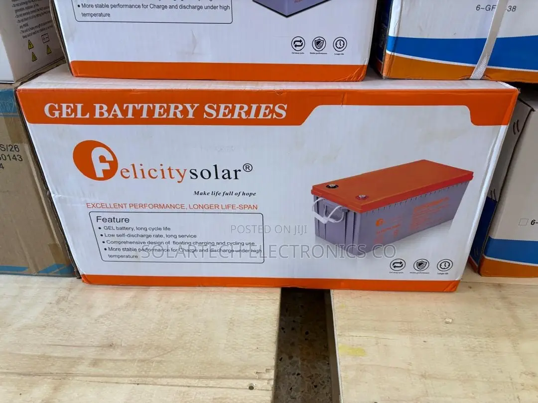 Felicity 12V 200Ah Heavy Duty Deep Cycle Gel Battery 60A Max Current