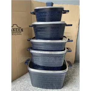 Square Non-Stick Die-Cast Aluminum Casserole and Pot Set