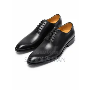 Black Wholecut Oxford Dress Shoe