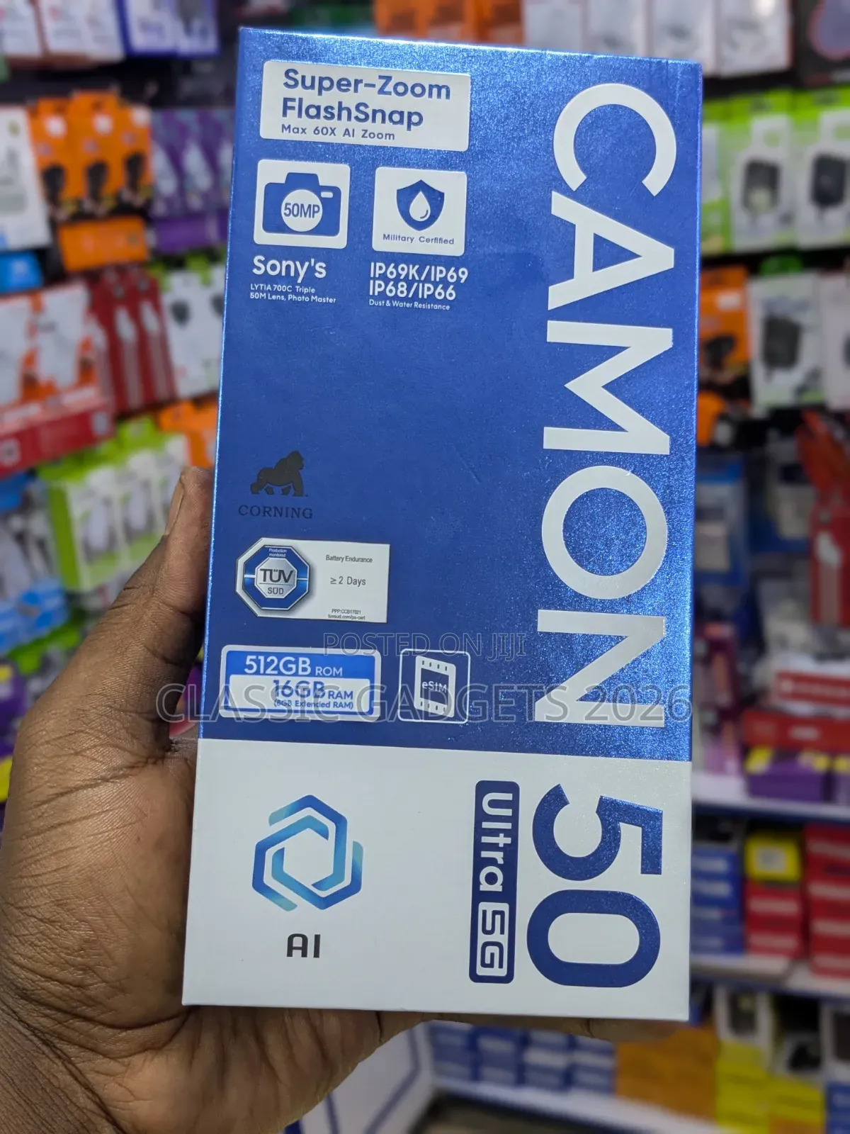 New Tecno Camon 50 Ultra 512 GB Black