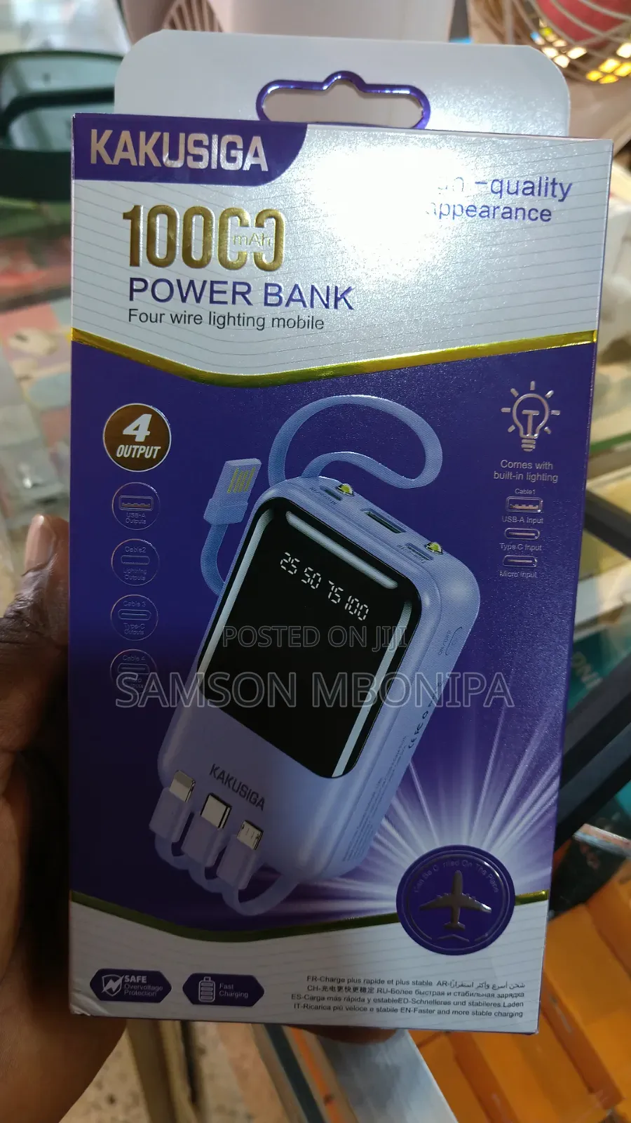Multi Smart Universal Fast Charge Power Bank-10000mAh