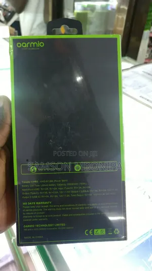 20w Oraimo Power Bank 20000mAh High Capacity Dual USB Output - Black