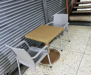 1 Square Table + 2 Cappuccino Chair