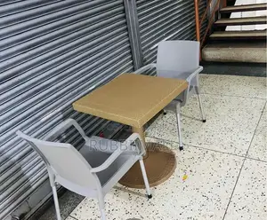1 Square Table + 2 Cappuccino Chair