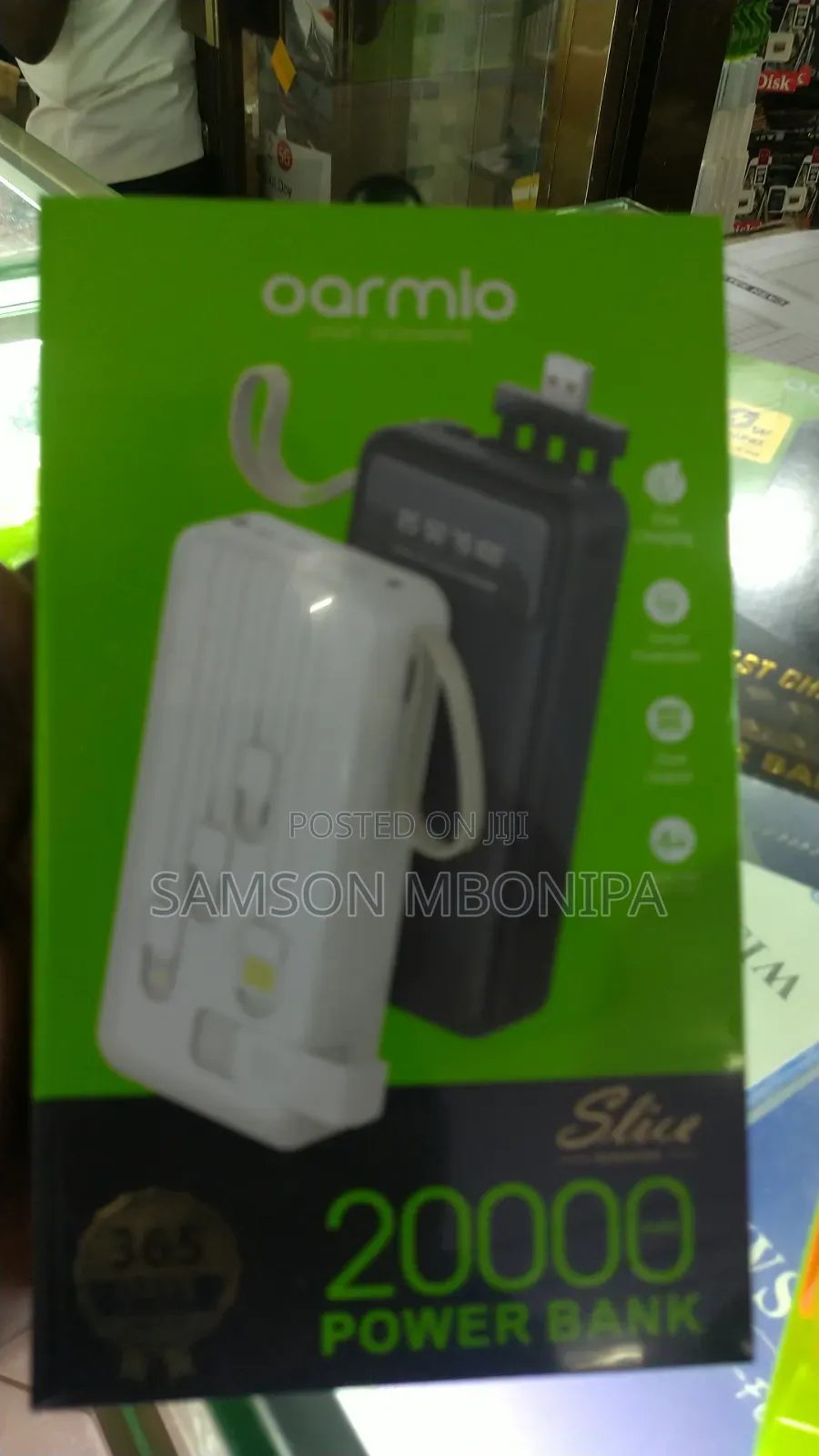 Oraimo Power Bank -20000mAh Black White-Colours May Vary