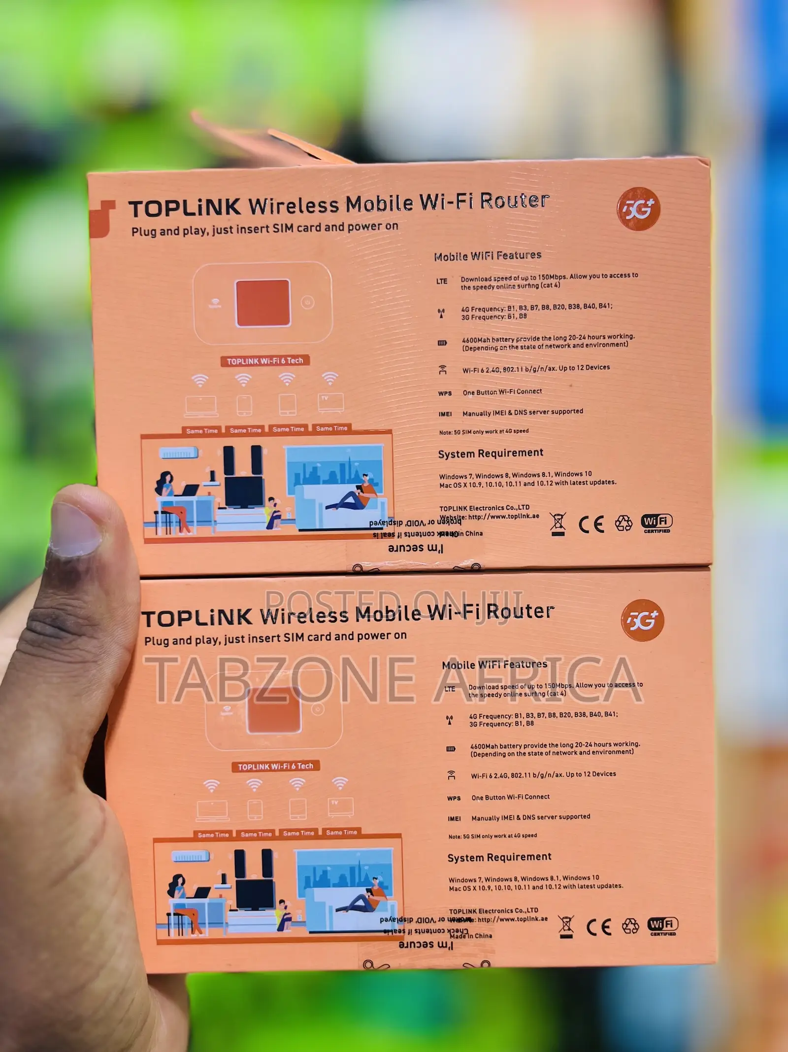 TOPLINK MR52 Ultra 4g/5G150Mbps Portable WiFi Router 4600mAh USB-C