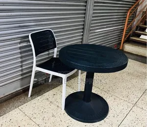 1 Black Table + 1 Executive Armless Chair