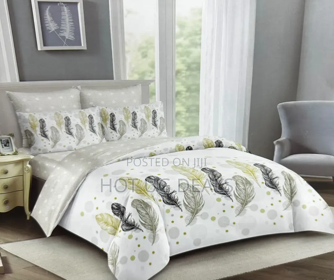5×6 Duvet Bedding Set With 2 Pillowcases Bedsheet – 4-Piece Set