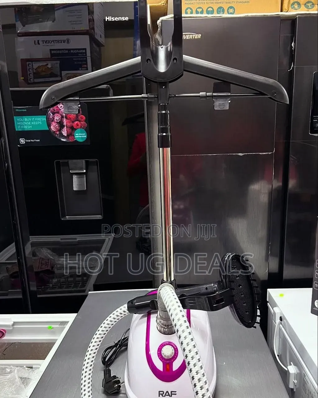 RAF Professional Vertical Garment Steamer (1800W).