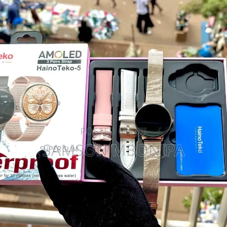 Hainoteko Germany Super Slim AMOLED Display Smart Watch AI Assistance