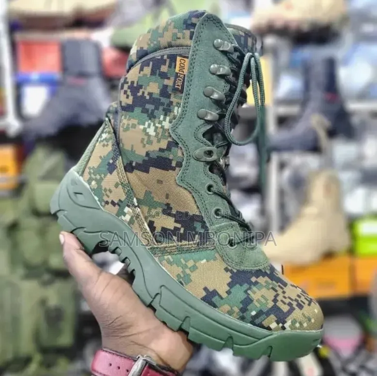 Camo1 Digital Men's Waterproof Outdoor Combat Army Hiking Boots