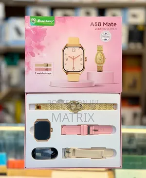 Smartbarry A58 Women Smartwatch Bluetooth Calling With Extra Straps