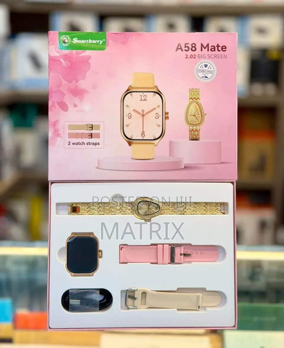 Smartbarry A58 Women Smartwatch Bluetooth Calling With Extra Straps