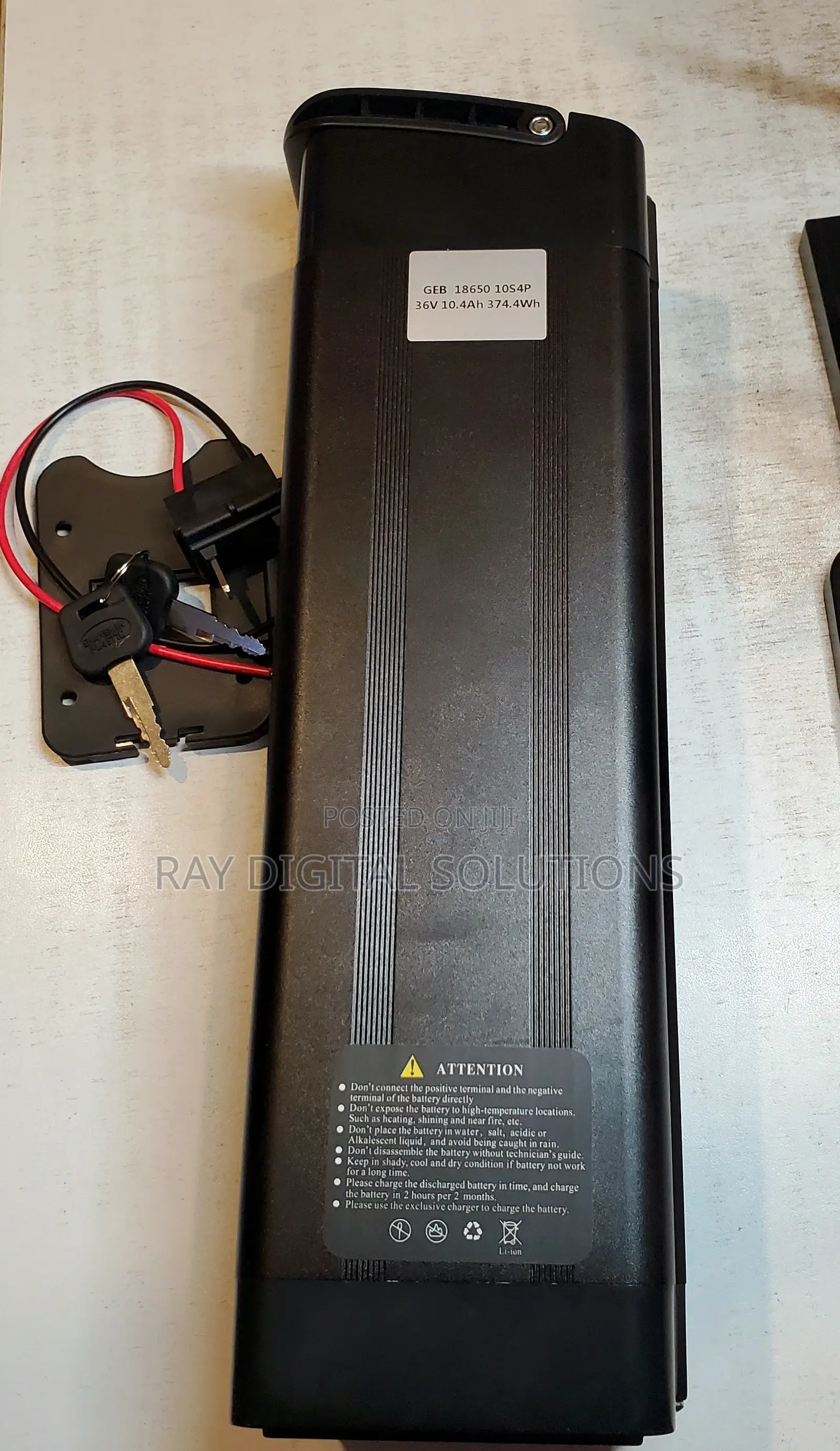 High Quality Hidden 36V 10ah Lithium Ion Battery for Electric Bicycle