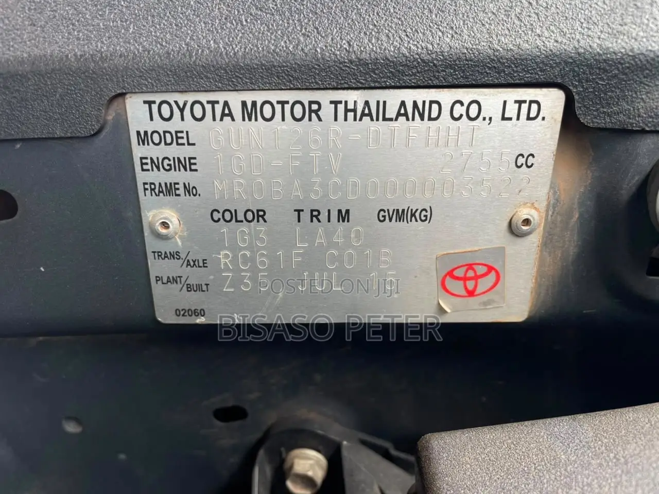Toyota Hilux 2017 Gray