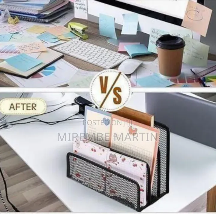 Professional Mesh Desk Organizer and Mail Sorter