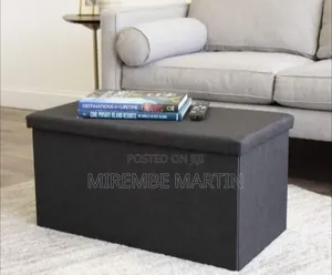 Versatile Fabric Storage Ottoman and Seating Bench