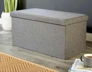 Versatile Fabric Storage Ottoman and Seating Bench