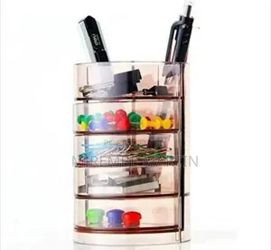 Multi-Tier Rotating Desktop Stationery Organizer