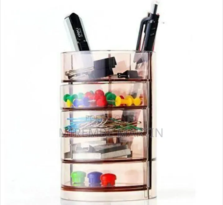 Multi-Tier Rotating Desktop Stationery Organizer