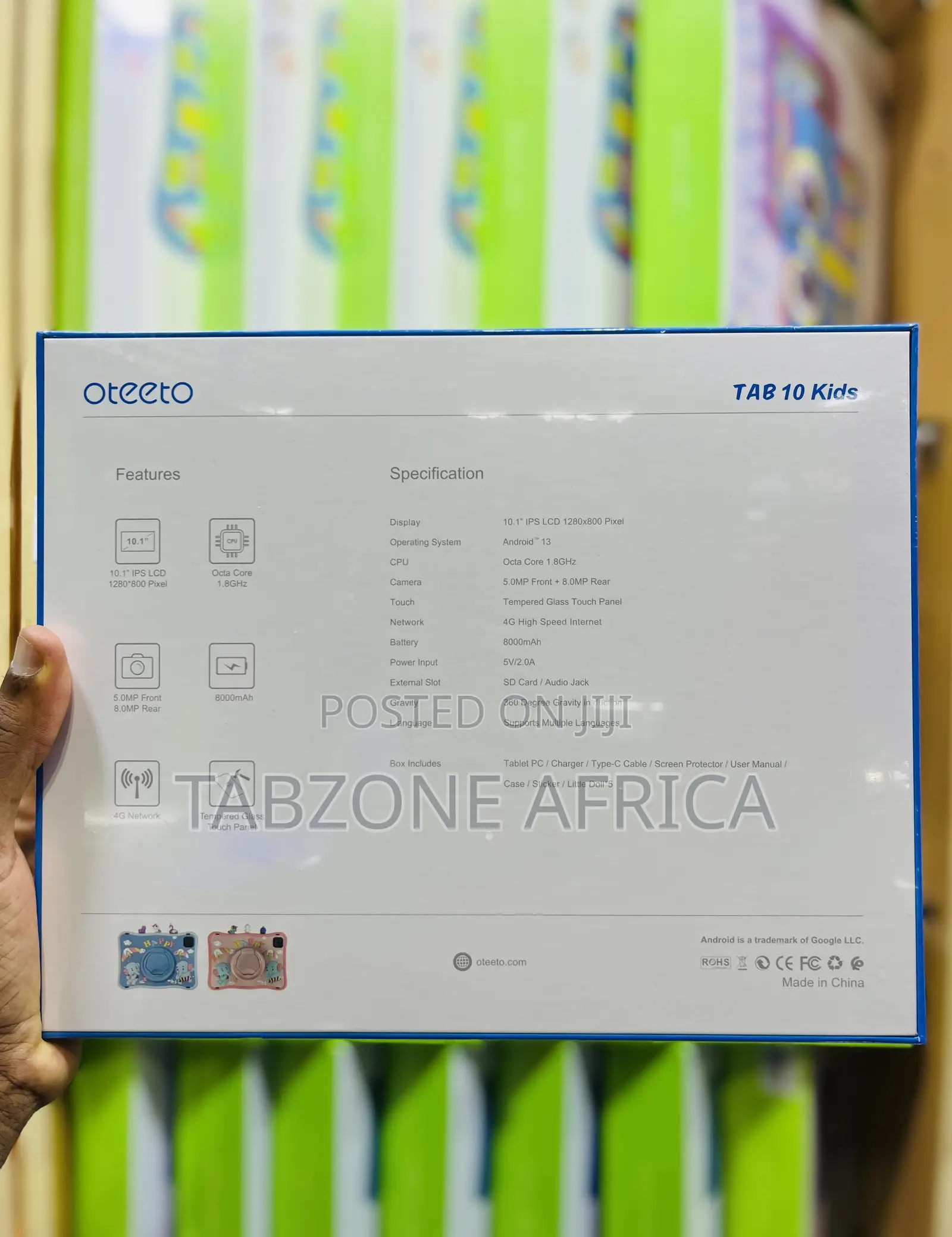New Oteeto TAB 10 Kids 128 GB Blue