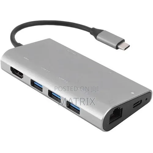 USB Type C 8 in 1 Multi Function Hub