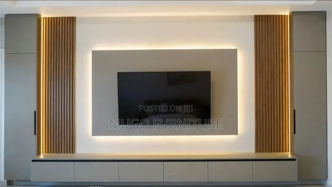 Beautiful Plain TV Backwall