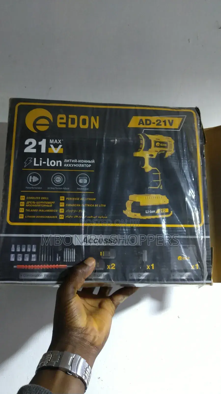 Edon 21V MAX Cordless Drill Driver Set, Electric Drill, Brushless