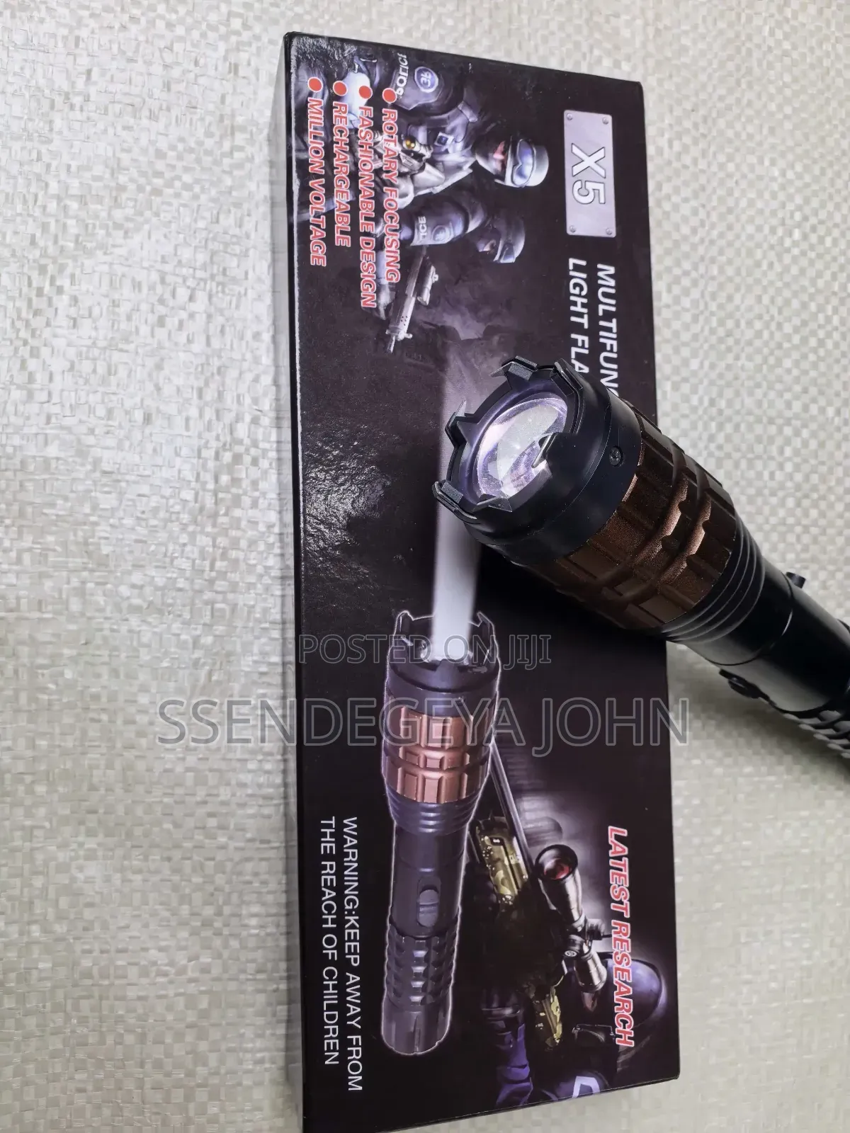 X5 Multifunction Dimming Light Flashlight Stun Gun