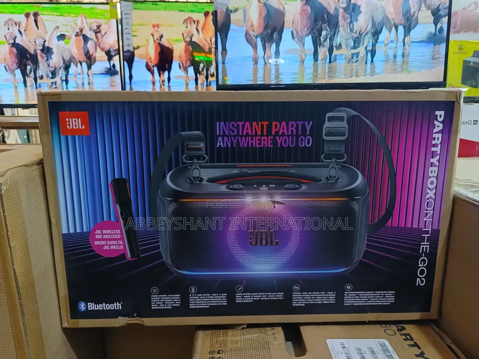 JBL Speaker PartyBox on-the-Go 2 Portable Party Speaker