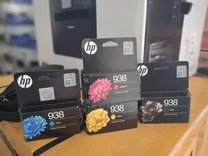 HP 938 Inkjet Ink Cartridges in Cyan, Magenta, Yellow, and Black,