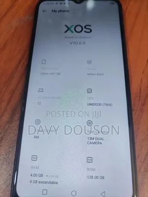 Infinix Hot 30i 128 GB Black