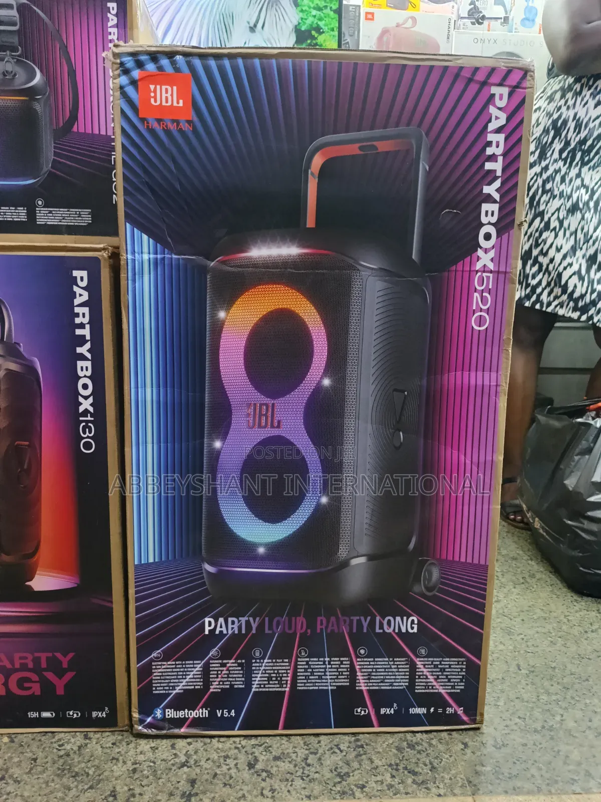 JBL PartyBox 520 Portable, Battery-Powered Party Speaker