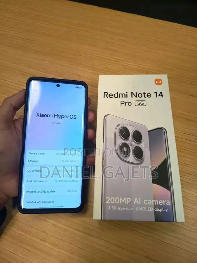 New Xiaomi Redmi Note 14 Pro 256 GB Black