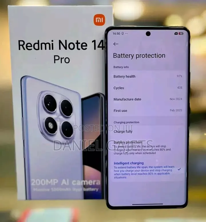 New Xiaomi Redmi Note 14 Pro 256 GB Black