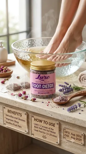 Lure Herbal Foot Detox Bath Salt, Relaxation Soothing Foot Soak
