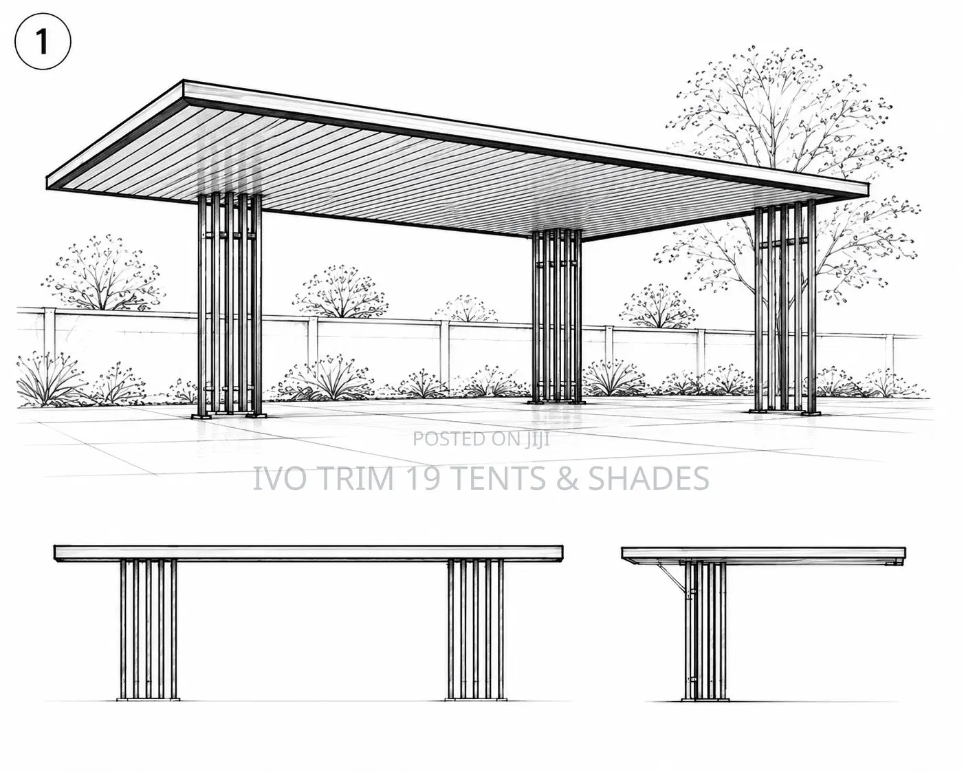 Modern Heavy-Duty Steel Shade