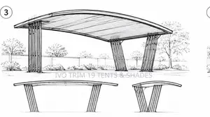 A Modern, Flat-Roof Steel Carport
