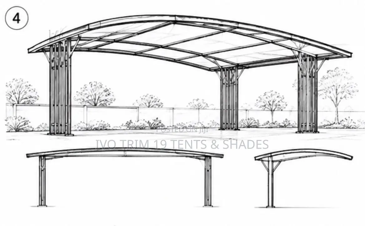 Metal Frame Parking Shade