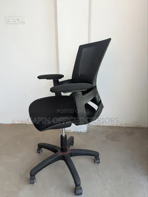 Office Chair With a Mesh Back and Adjustable Height Ready for Sale