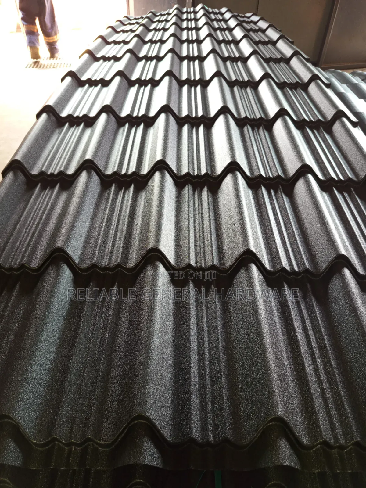 Iron Sheets G.28 Mat Roofings Supertile Black